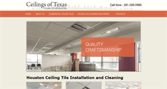 Desktop Screenshot of ceilingsoftexas.com