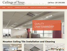 Tablet Screenshot of ceilingsoftexas.com